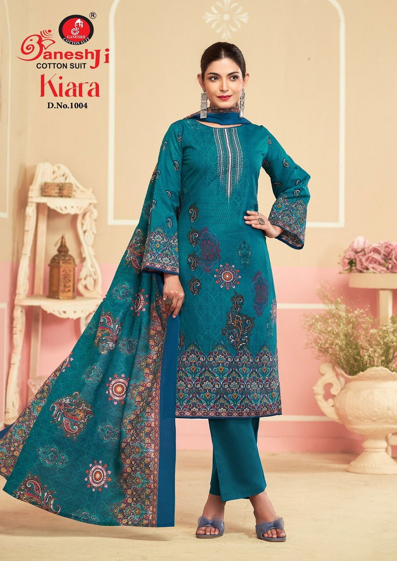 Kiara Vol 1 By Ganeshji Cotton Printed Dress Material Wholesalers In Delhi